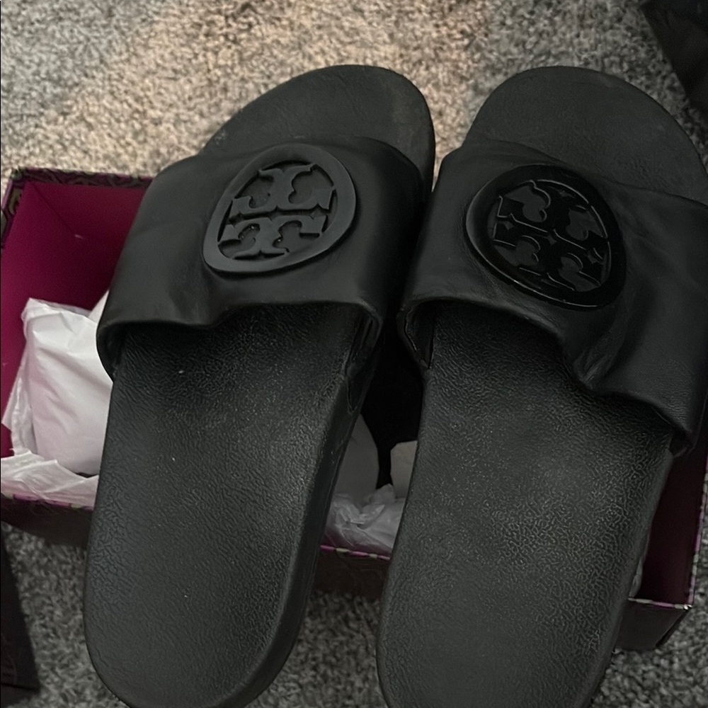 Tory burch Slide Sandals with Logo
